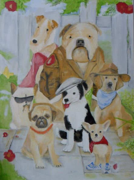 aangeklede honden